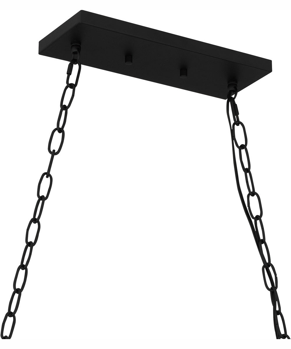 Damien Medium 5-light Island Light Earth Black