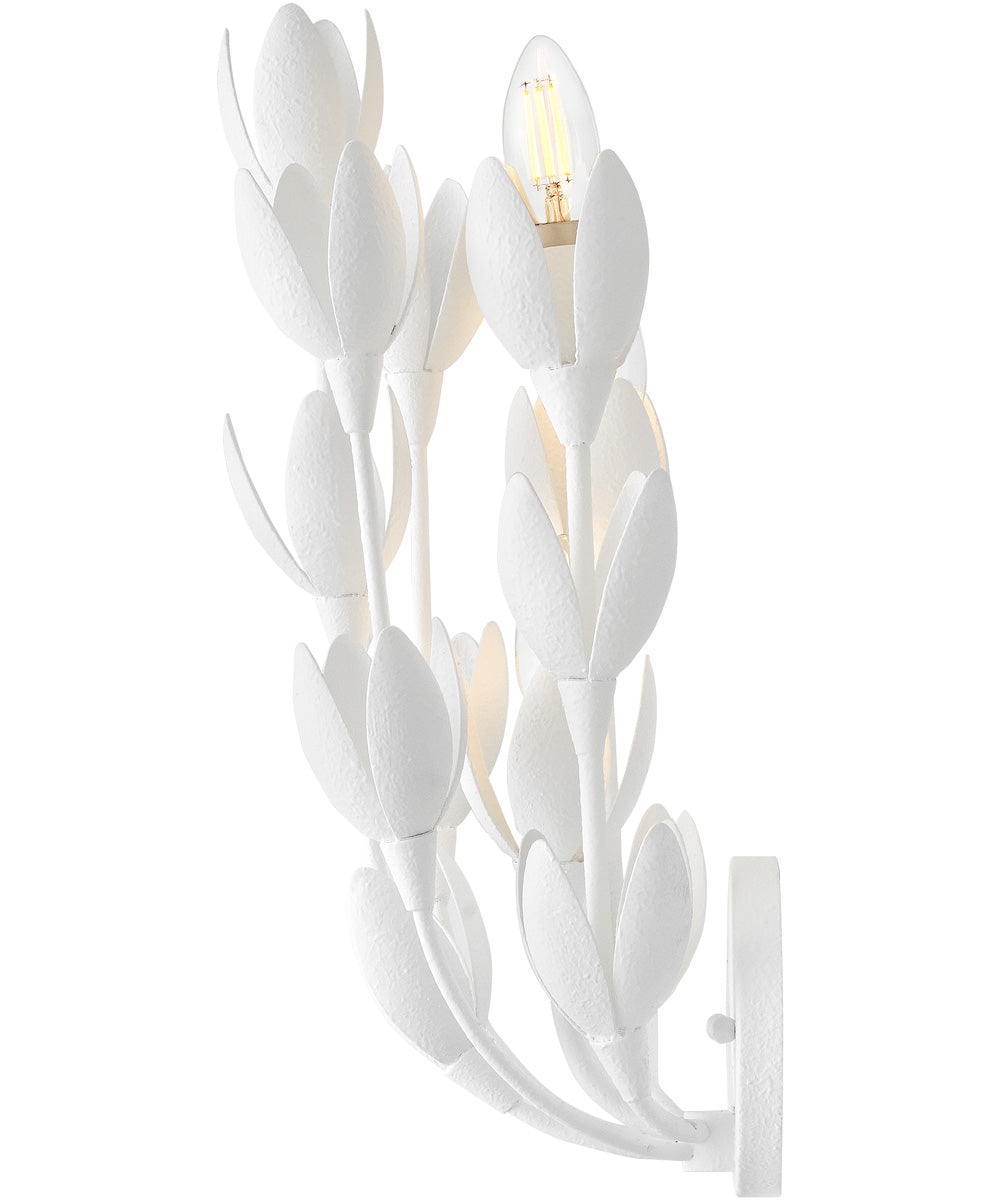 Flora 3-Light Large Sconce in Textured Plaster