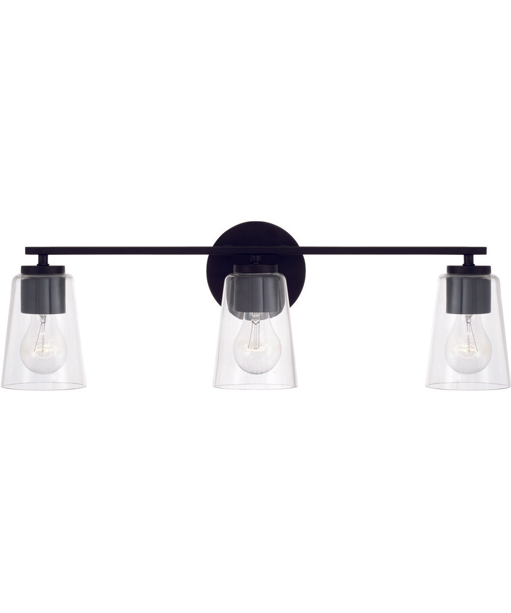 Portman 3-Light Vanity Matte Black