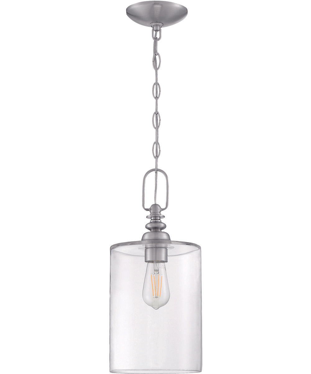 Dardyn 1-Light Mini Pendant Brushed Polished Nickel