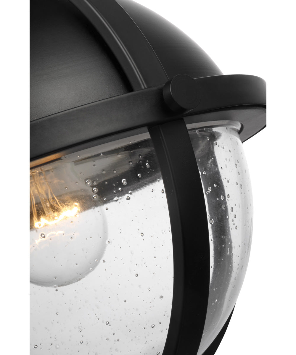 Lincoln 1-Light Close-to-Ceiling Matte Black