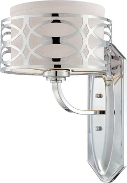 9"W Harlow 1-Light Vanity & Wall Polished Nickel
