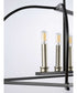 Seneca 6-Light Linear Chandelier Matte Black