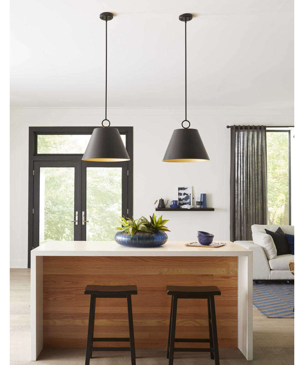 Parkhurst 3-Light New Traditional Metal Pendant Light Matte Black