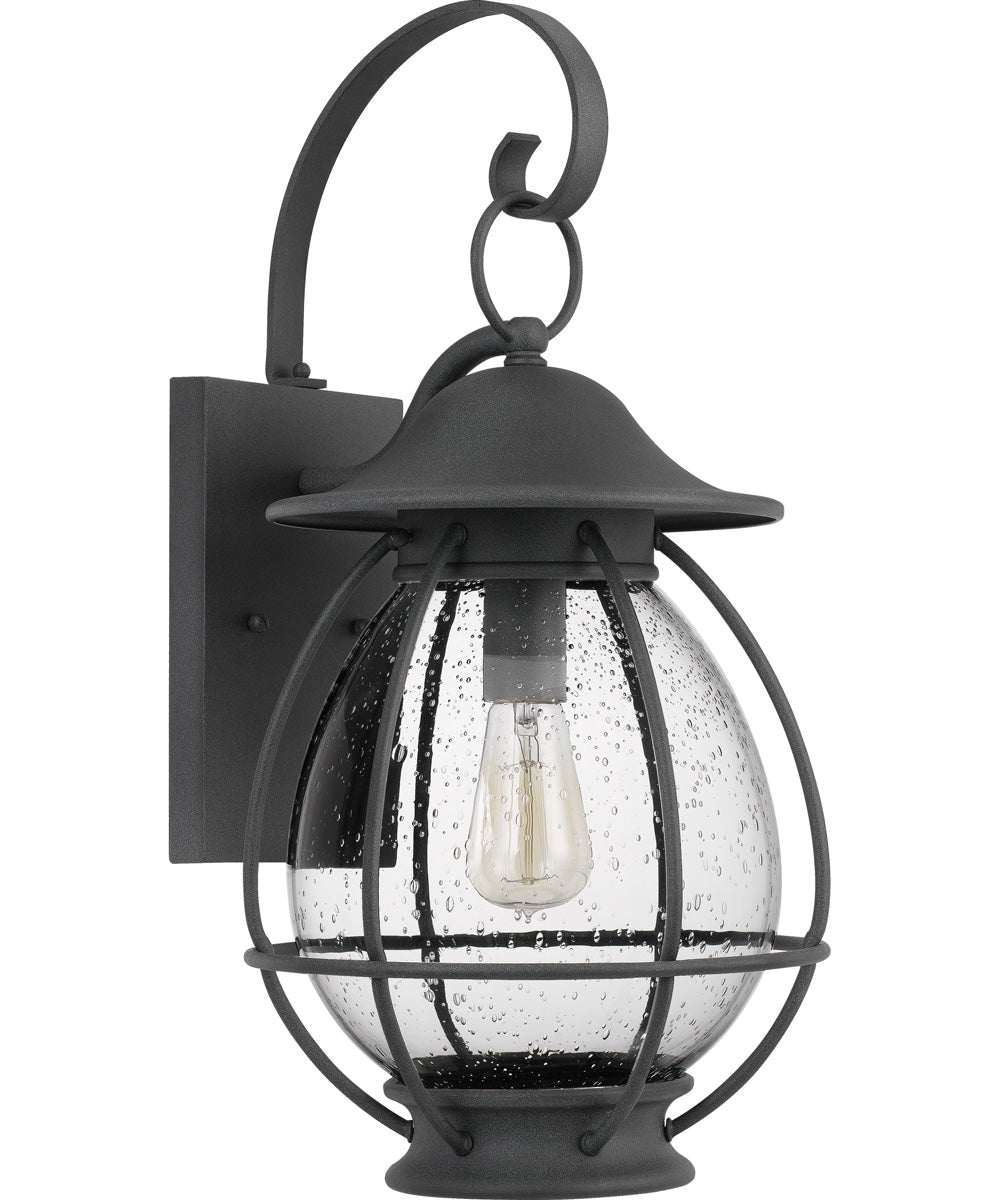 Boston Large 1-light Outdoor Wall Light Mottled Black