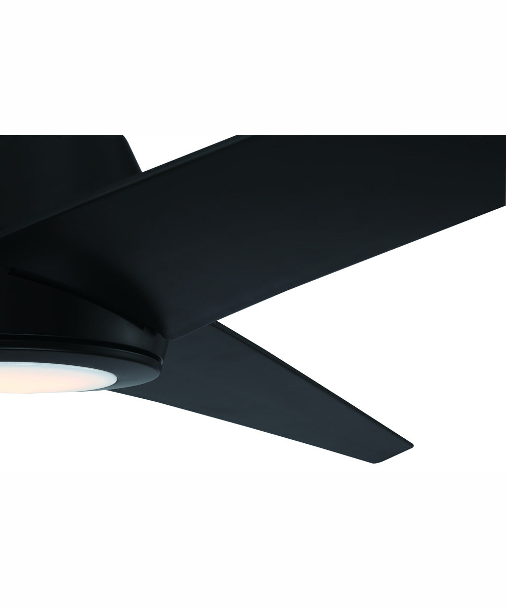 56" Acadian 1-Light Ceiling Fan Flat Black