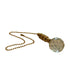 Faceted Crystal Ball Ceiling Fan Pull, 2"h with 12" Polished Brass Chain