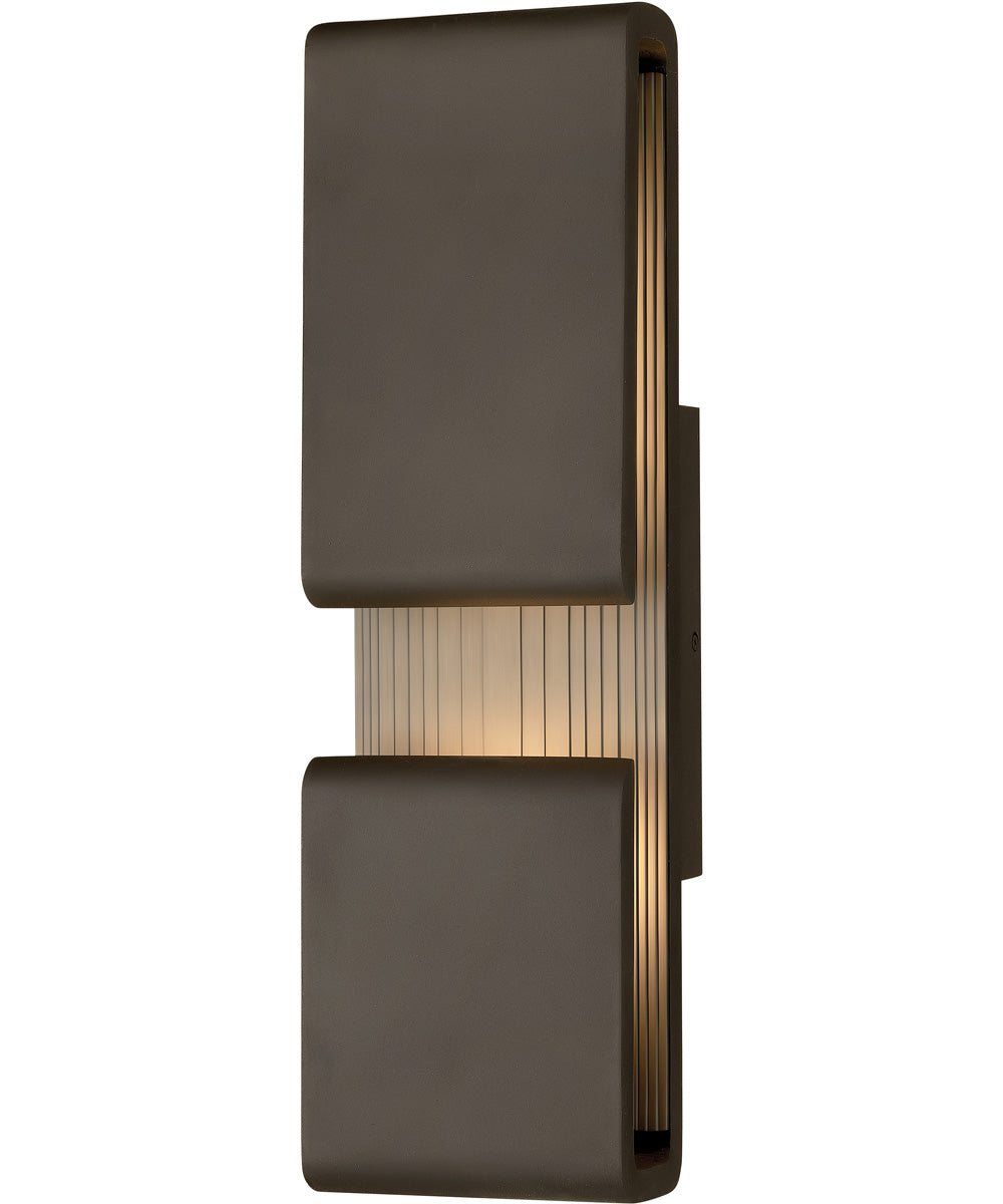 Contour LED-Light Large Outdoor Wall Mount Lantern in Oil Rubbed Bronze