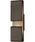 Contour LED-Light Large Outdoor Wall Mount Lantern in Oil Rubbed Bronze