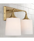 Presley 2-Light Vanity Aged Brass