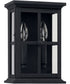 Mansell 2-Light Outdoor Wall Mount Rain or Shine - Black with Clear Glass