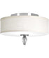 Status 13" 2-Light Flush Mount Polished Chrome