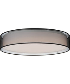 Prime 25 inch LED Flush Mount Black Organza