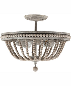 Kayla 2-Light Semi Flush Mystic Sand
