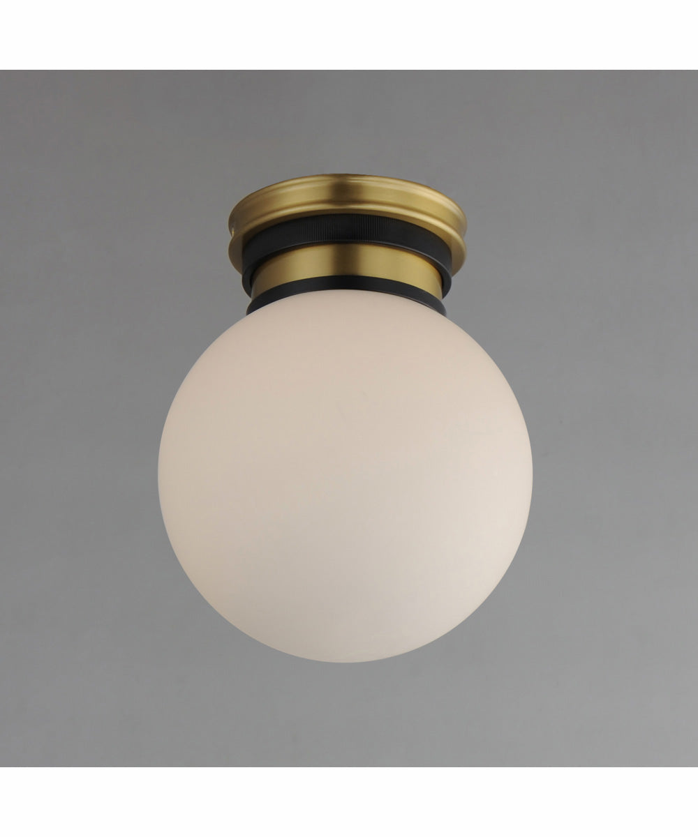 San Simeon 1-Light LED Flush Mount Black / Natural Aged Brass