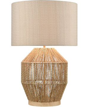 Corsair Table Lamp Natural Finish/a Mushroom Linen Shade