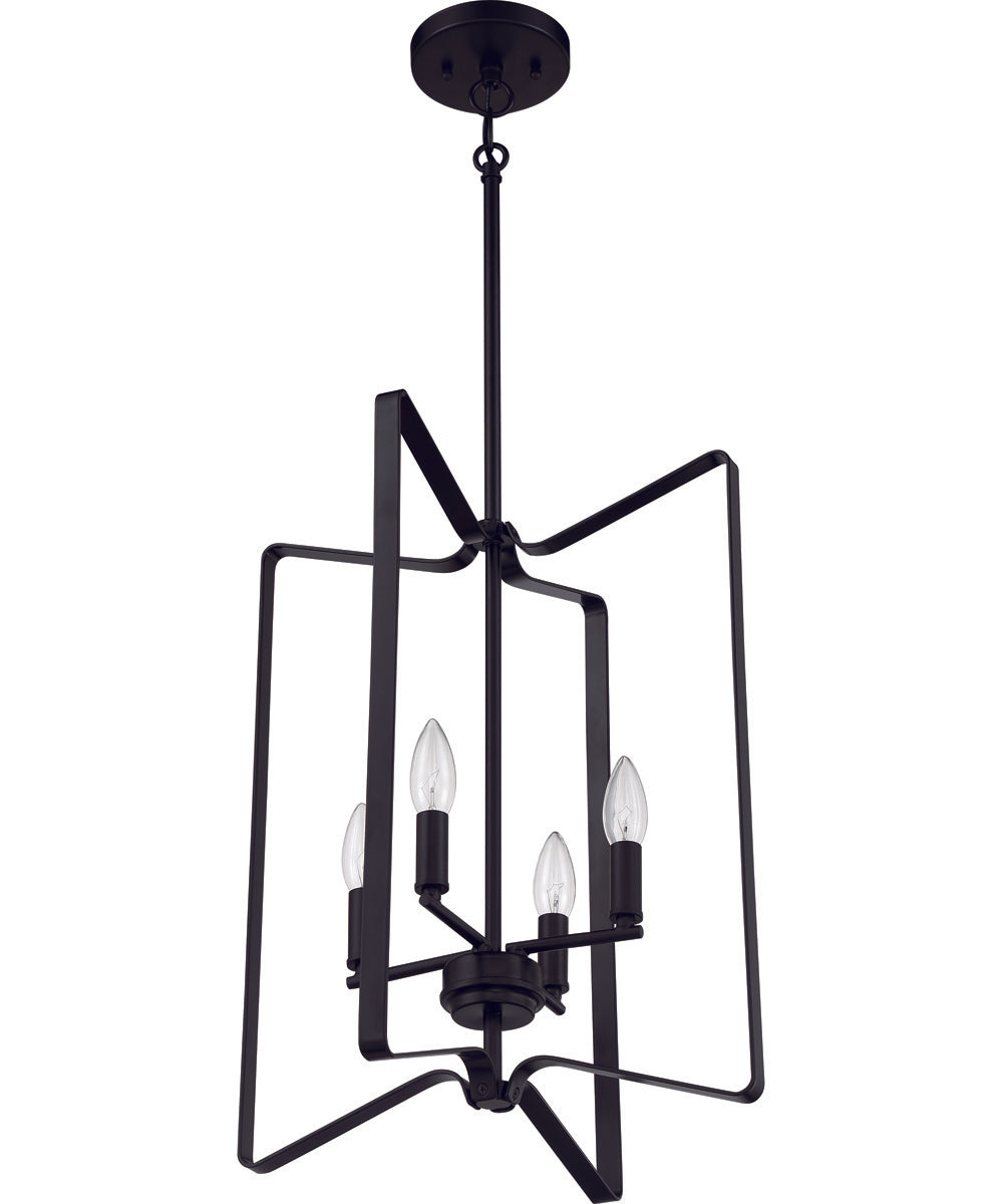 Shayna 4-Light Foyer Flat Black