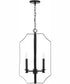 Myles 4-Light Foyer Matte Black