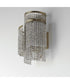 Fontaine 2-Light Wall Sconce Golden Silver