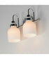Milk 2-Light Bath Vanity Polished Chrome