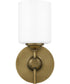 Aria Small 1-light Wall Sconce Weathered Brass