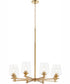 Veno 8-light Chandelier Aged Brass