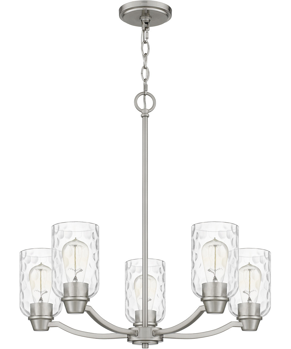 Acacia 5-light Chandelier Brushed Nickel