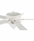52" Decorator's Choice 3-Light Ceiling Fan Matte White