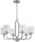 Collins 6-Light Chandelier Brushed Polished Nickel