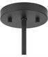 Atwell 3-Light Mid-Century Modern Semi-Flush Mount Matte Black