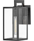 Max 1-Light LED Small Outdoor Wall Mount Lantern in Black