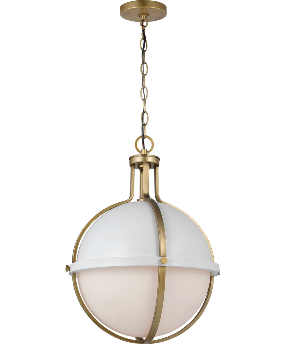 Lincoln 1-Light Pendant Matte White