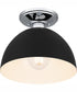 Quoizel Semi-Flush Mount Small 1-light Semi Flush Mount Earth Black