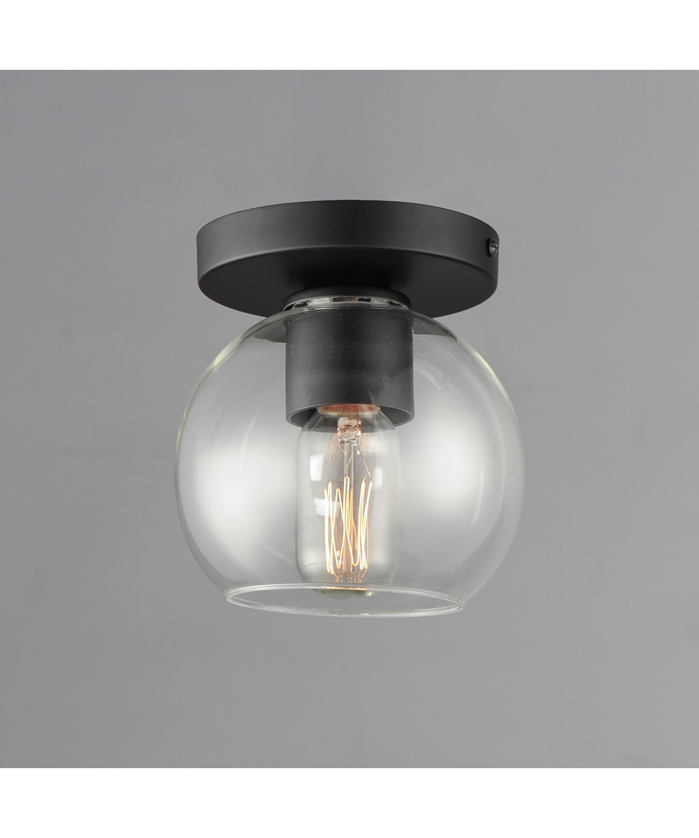 Knox 1-Light Flush Mount Black