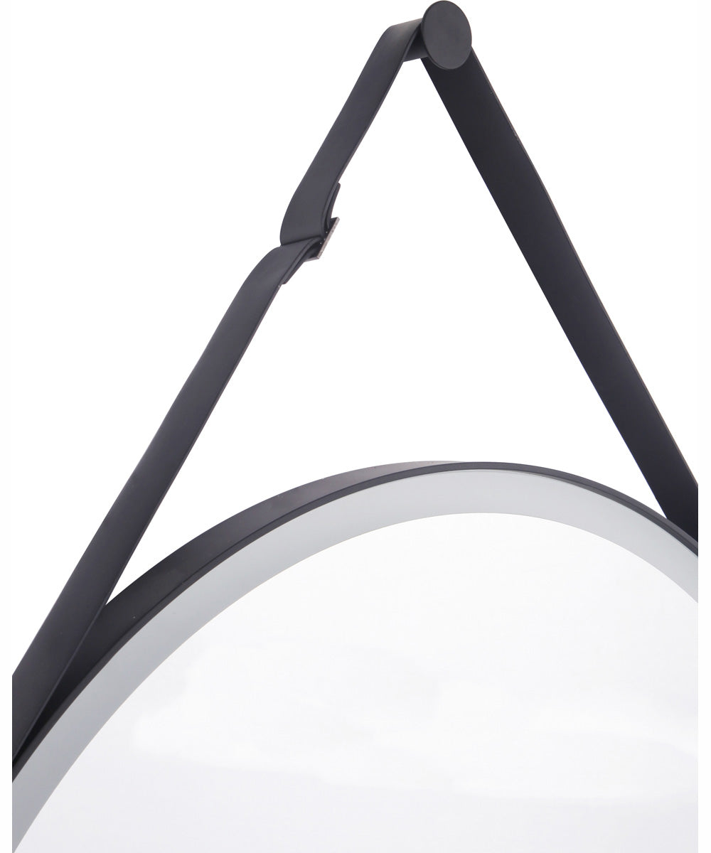 LED Lighted Mirror 1-Light Mirror Flat Black