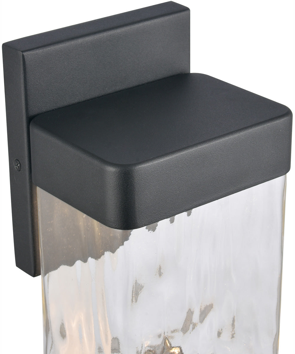 Cornice 9.75'' High Integrated LED Outdoor Sconce - Charcoal Black