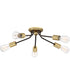 Latitude 5-light Flush Mount Western Bronze