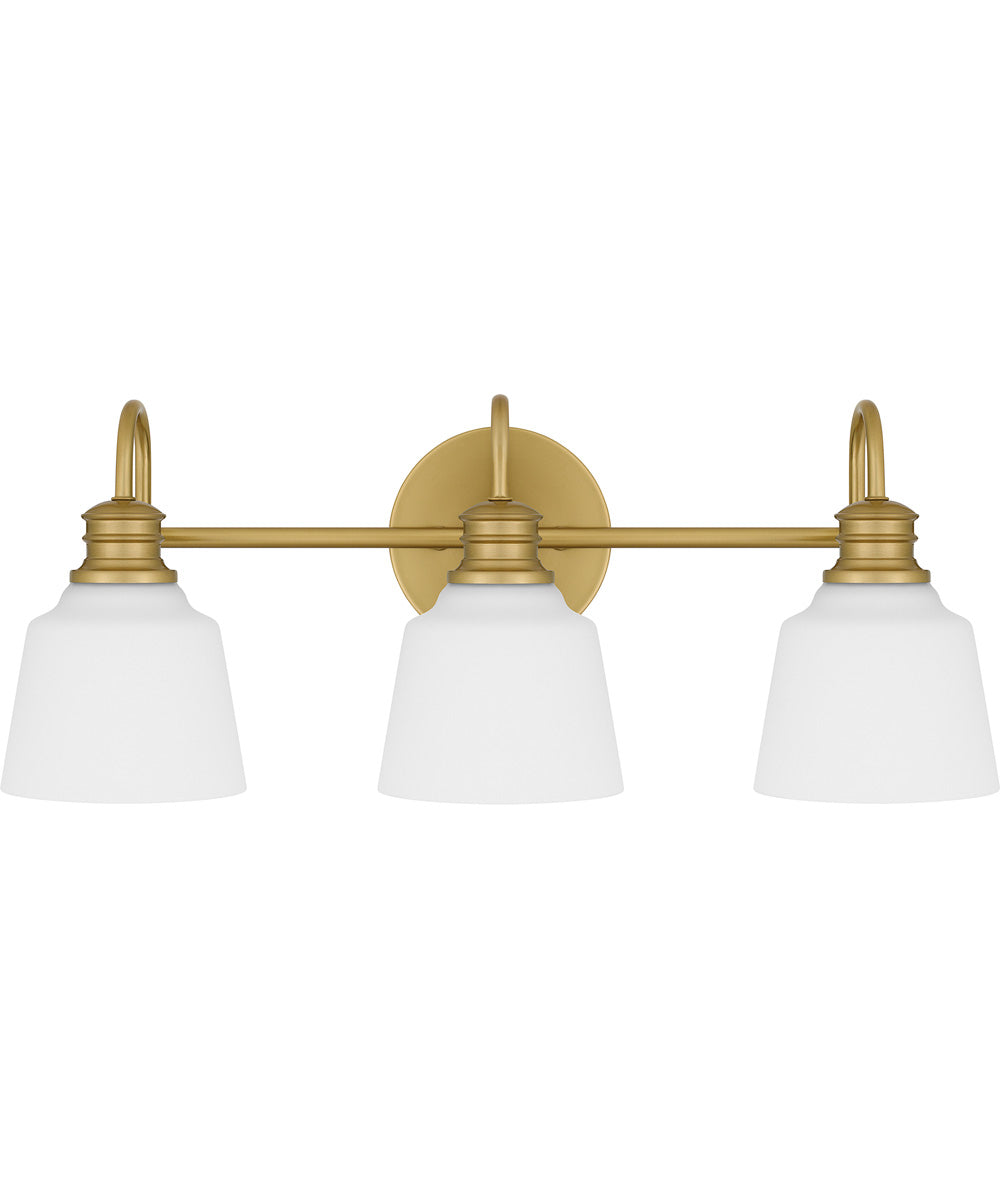 Hinton Large 3-light Bath Light Aged Brass