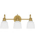 Hinton Large 3-light Bath Light Aged Brass