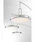 Sailee 3-Light Led 3-Light Arch Lamp Brushed Nickel