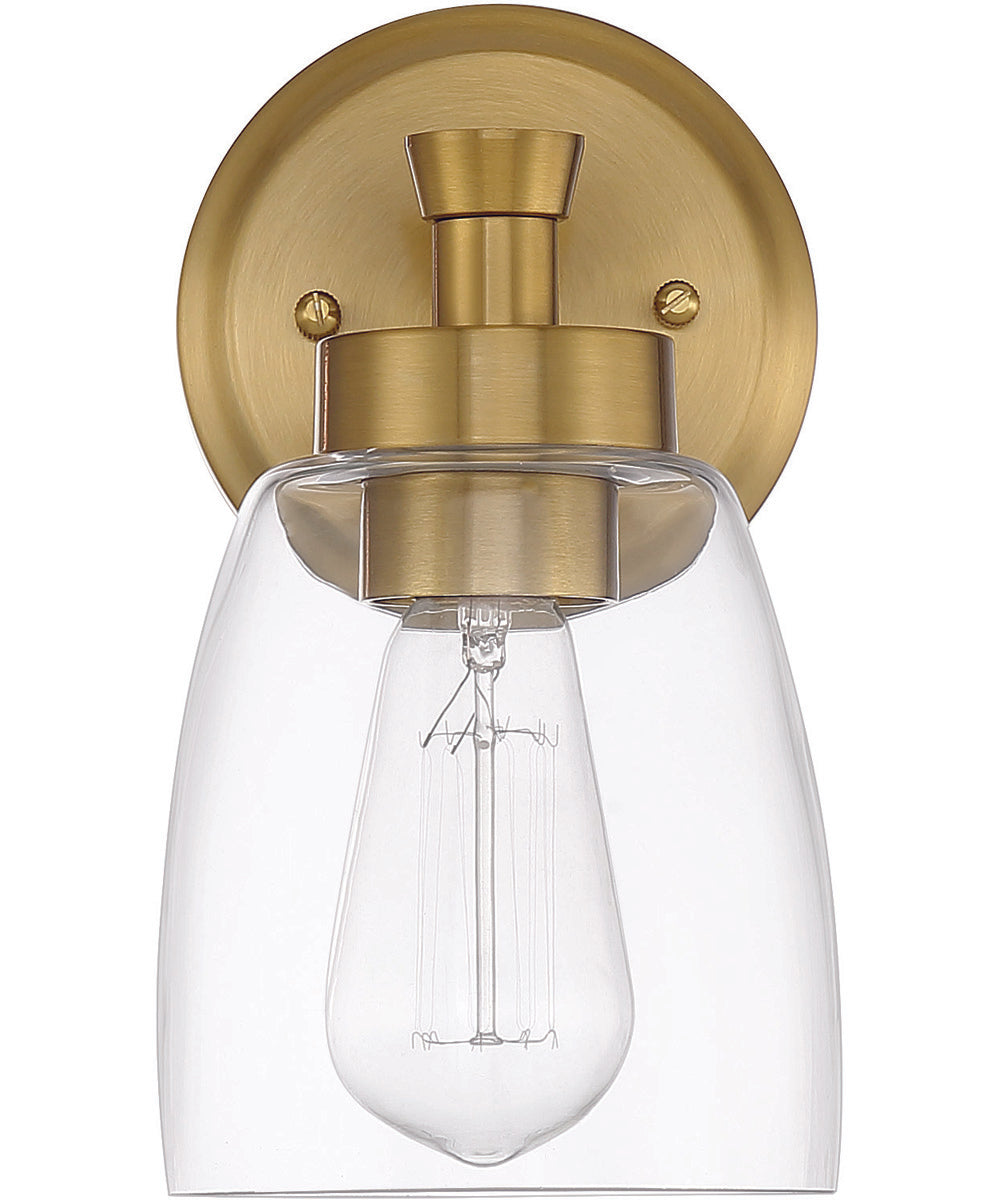 Henning 1-Light Wall Sconce Satin Brass