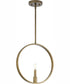 Breckenridge 1-Light Rustic Farmhouse Pendant Aged Bronze