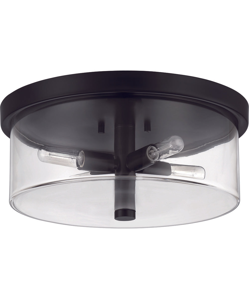 Hailie 4-Light Flush Mount Flat Black