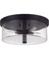 Hailie 4-Light Flush Mount Flat Black