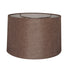 14"W x 9"H Chocolate Burlap Drum Shade