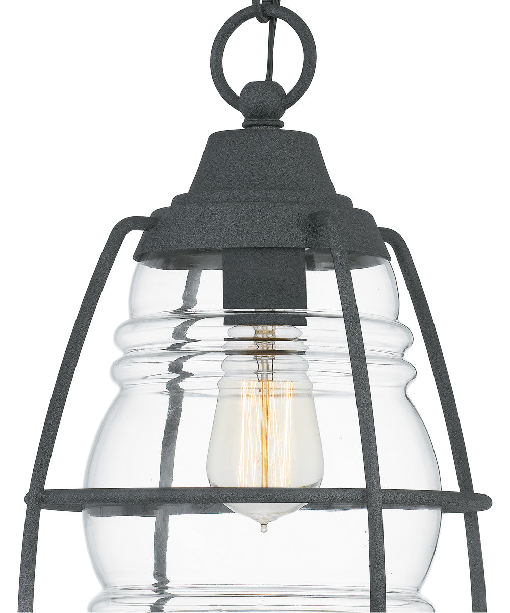 Admiral Small 1-light Mini Pendant Coastal Armour Aluminum Mottled Black