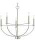 Leyden 5-Light Farmhouse Style Chandelier Brushed Nickel