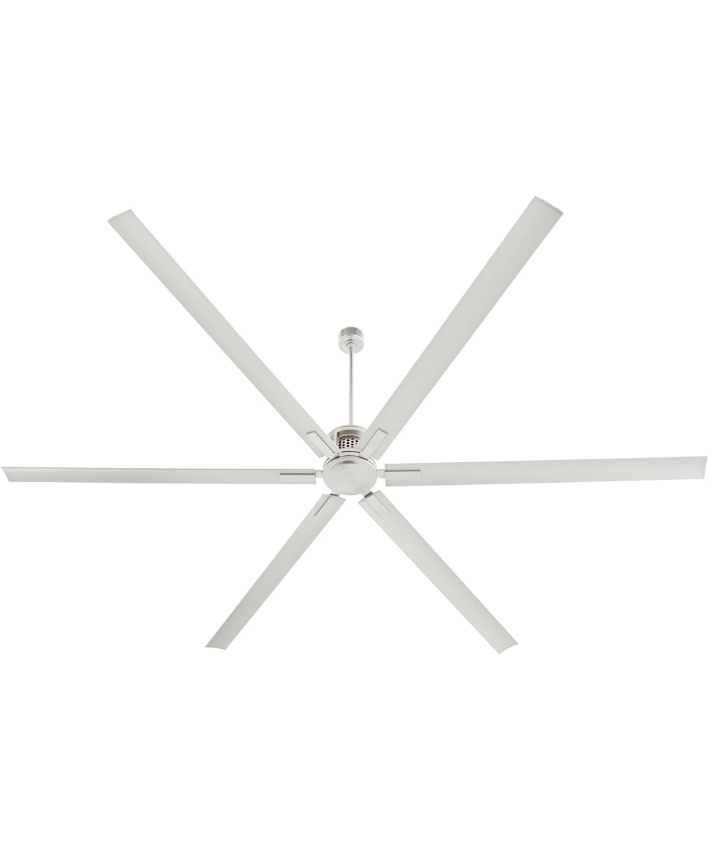 120" Zeus Patio Ceiling Fan Satin Nickel