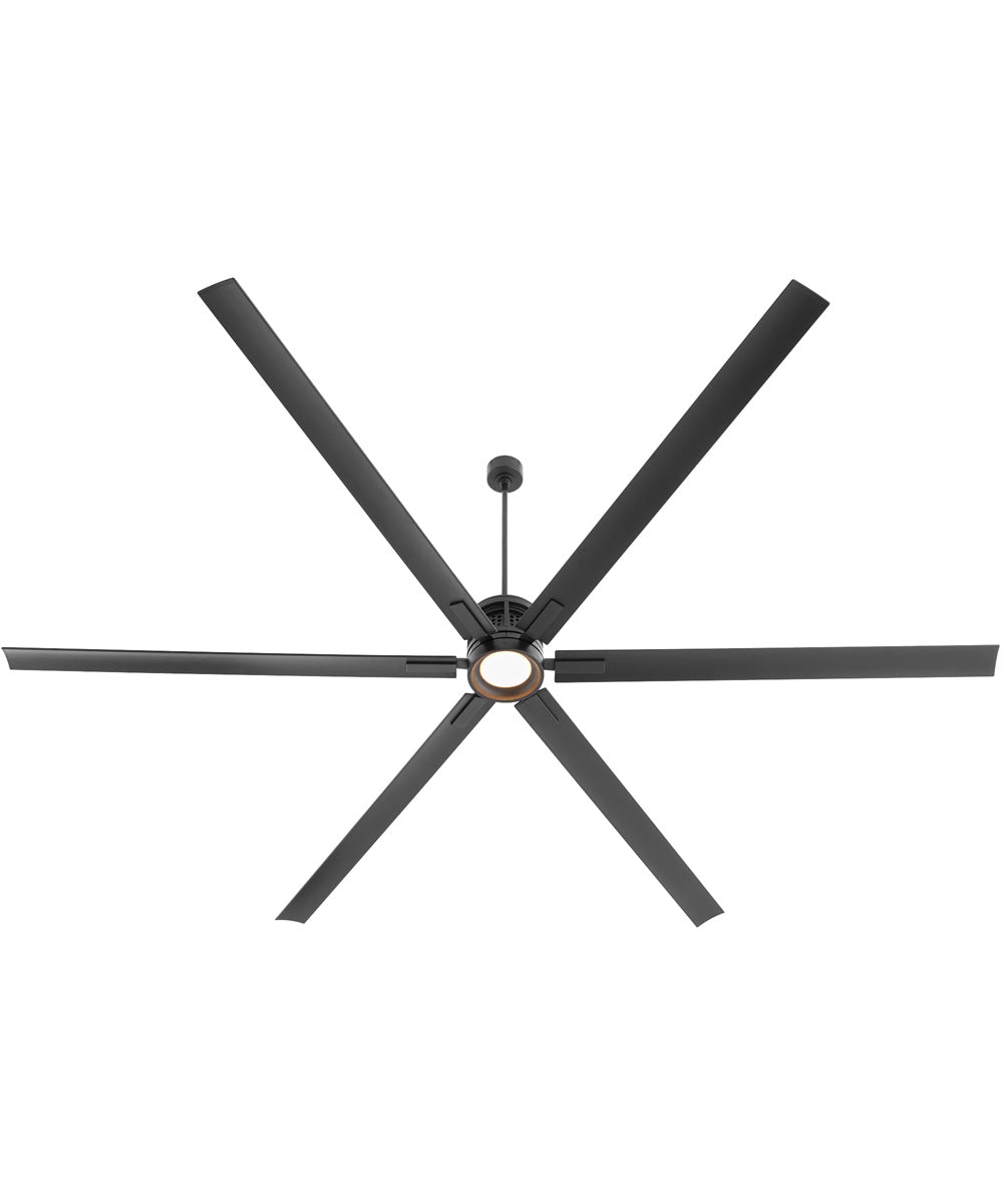 120" Zeus Patio Ceiling Fan Matte Black