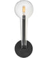 Alchemy 1-Light Single Light Sconce in Black